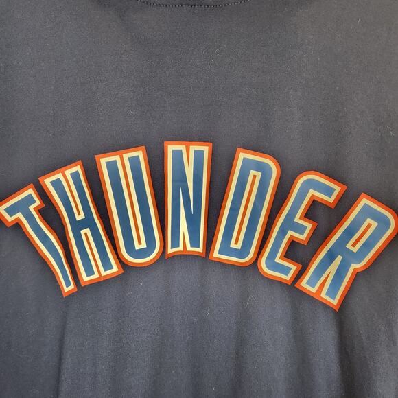 Fanatics Men's OKC Oklahoma City Thunder Navy Blue Hoodie Size Large - Picture 4 of 8